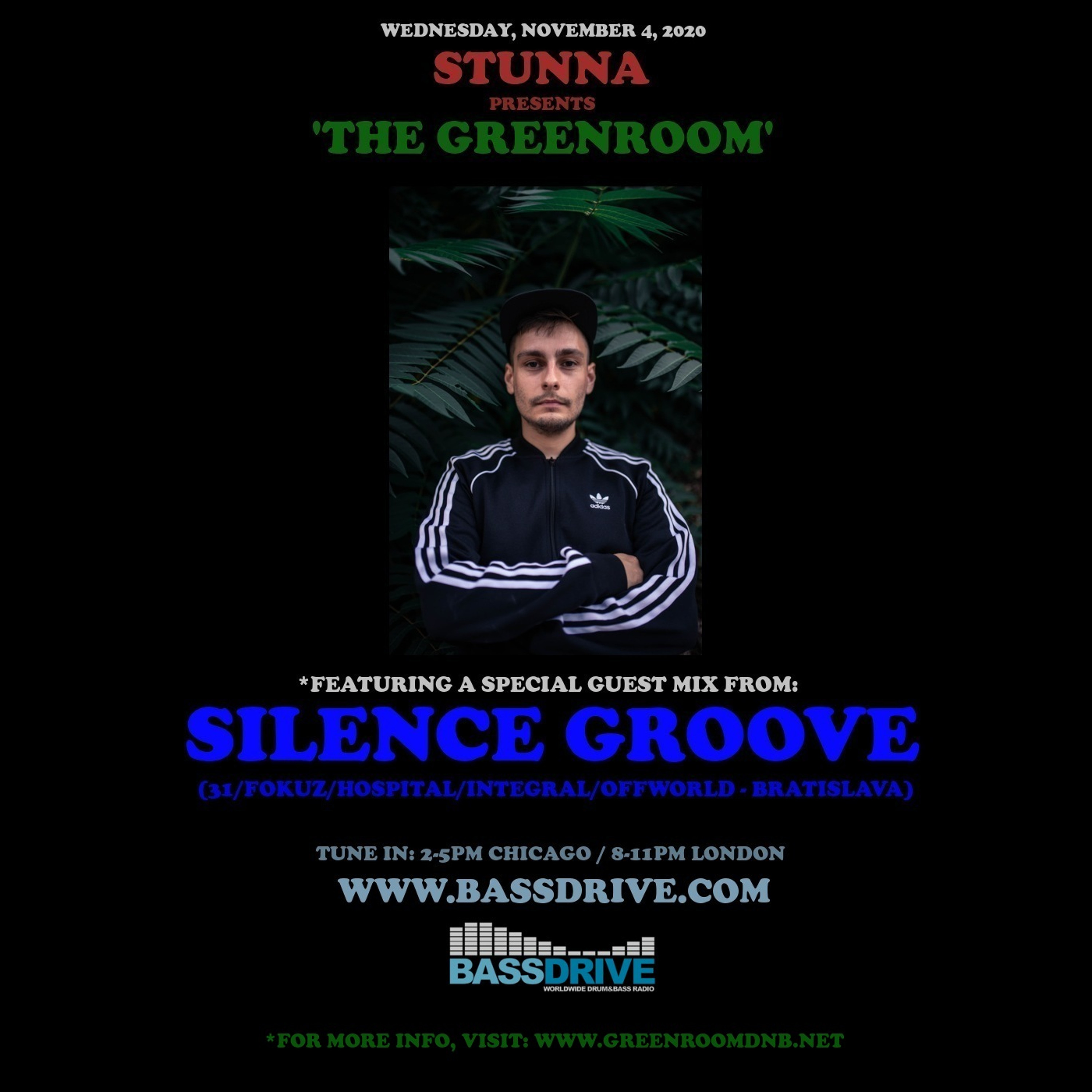 STUNNA Hosts THE GREENROOM with SILENCE GROOVE Guest Mix November 4 2020 episode artwork