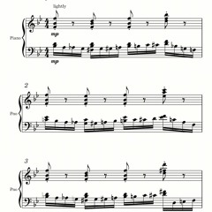 Etude In Bb Major, first draft