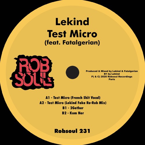 Lekind feat. Fatalgerian - Test Micro (French Vocal Shit)