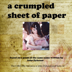 A crumpled sheet of paper