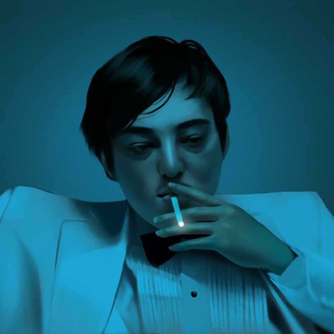 clown smoking cigarette Clown concept - a lost man clown in yellow... - Stock Photo [60323788]