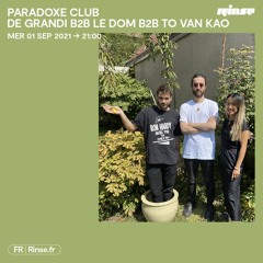 Paradoxe Club - 1er Septembre 2021
