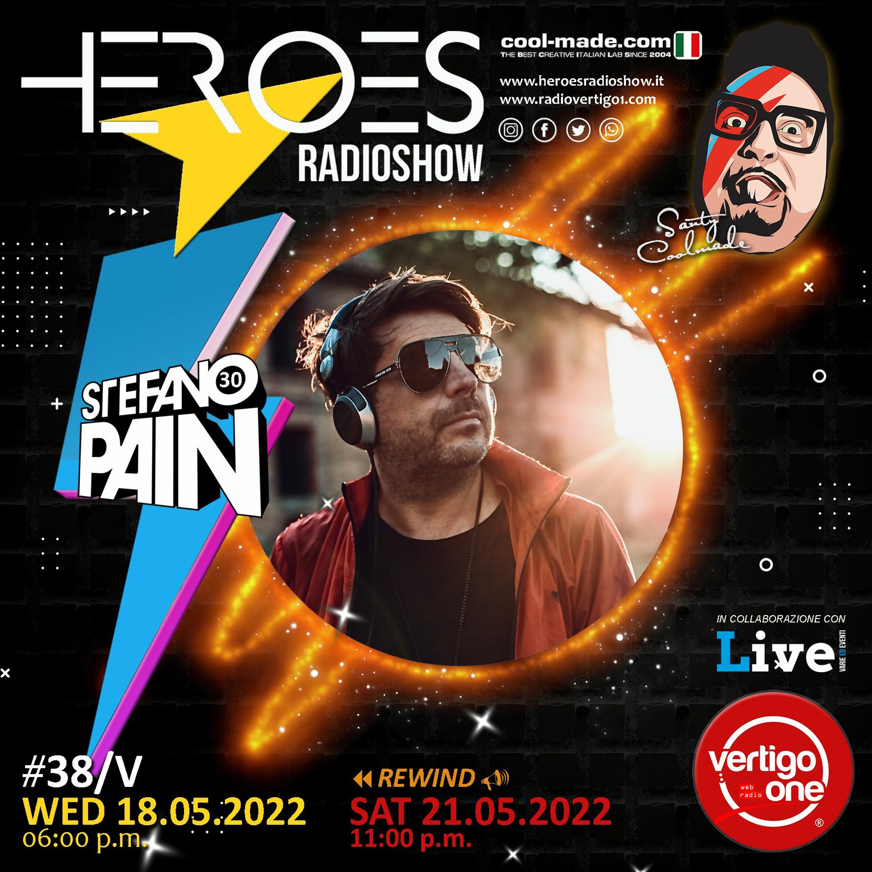 #38/2021-22> HEROES RadioShow - Special Guest STEFANO PAIN episode artwork