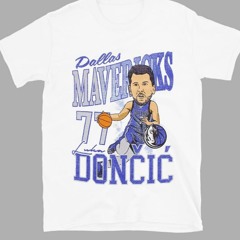 Mavericks Luka Doncic Caricature T-Shirt