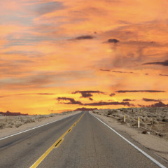 111 mph on a deserted desert road( demo )
