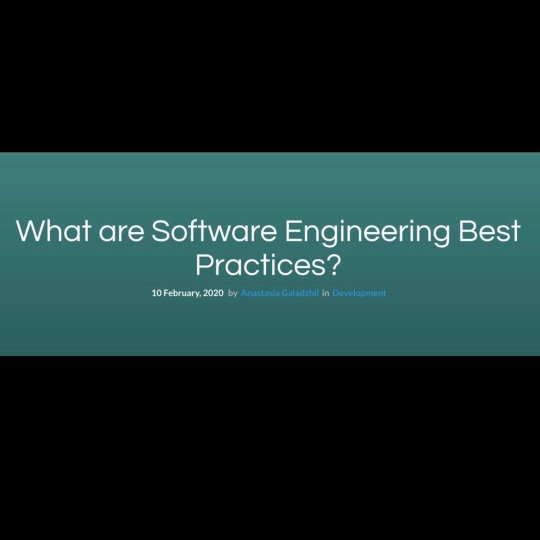Stream episode What Are Software Engineering Best Practices? by ...