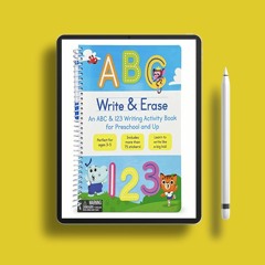 Write & Erase ABC and 123: Wipe Clean Writing & Tracing Workbook Skills for Preschool Kids and