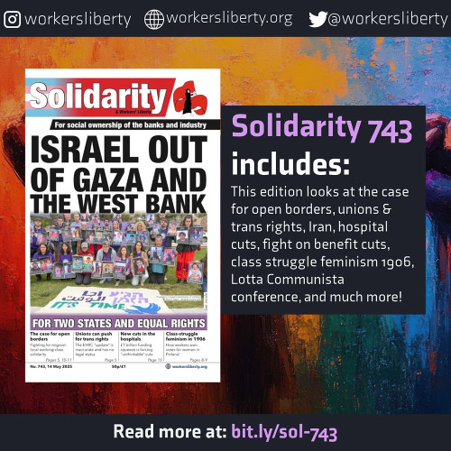 743 — Israel out of Gaza and the West Bank | For two states and equal rights |