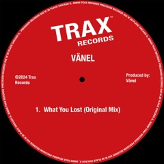Vänel - What You Lost (Original Mix)