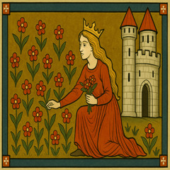 The Flowers Near The Castle