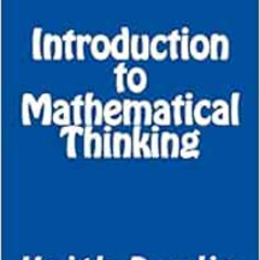 [VIEW] EPUB 📝 Introduction to Mathematical Thinking by Keith Devlin EBOOK EPUB KINDL