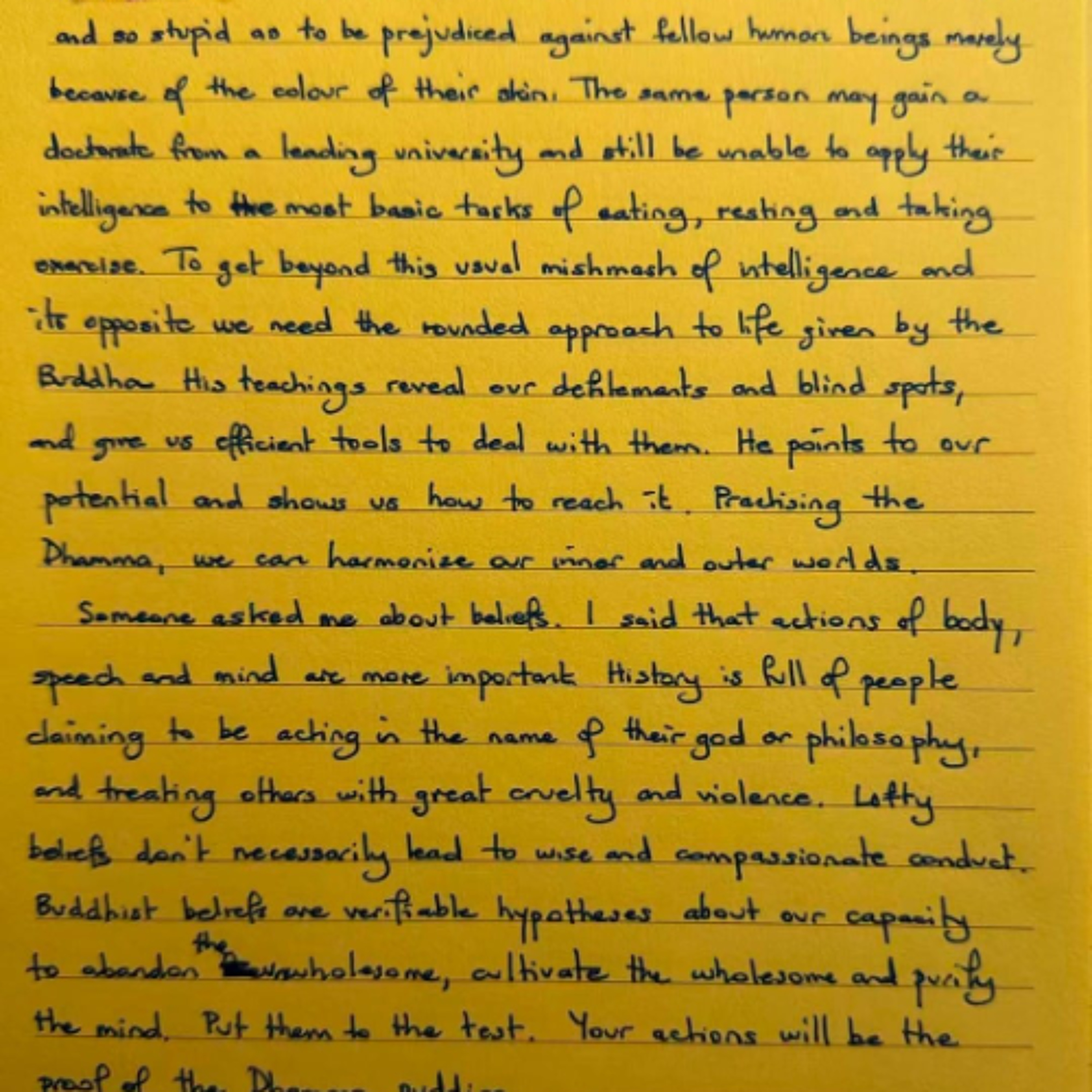 Nutrimento del Cuore - Foglietto giallo del 24 gennaio 2026 sui pregiudizi