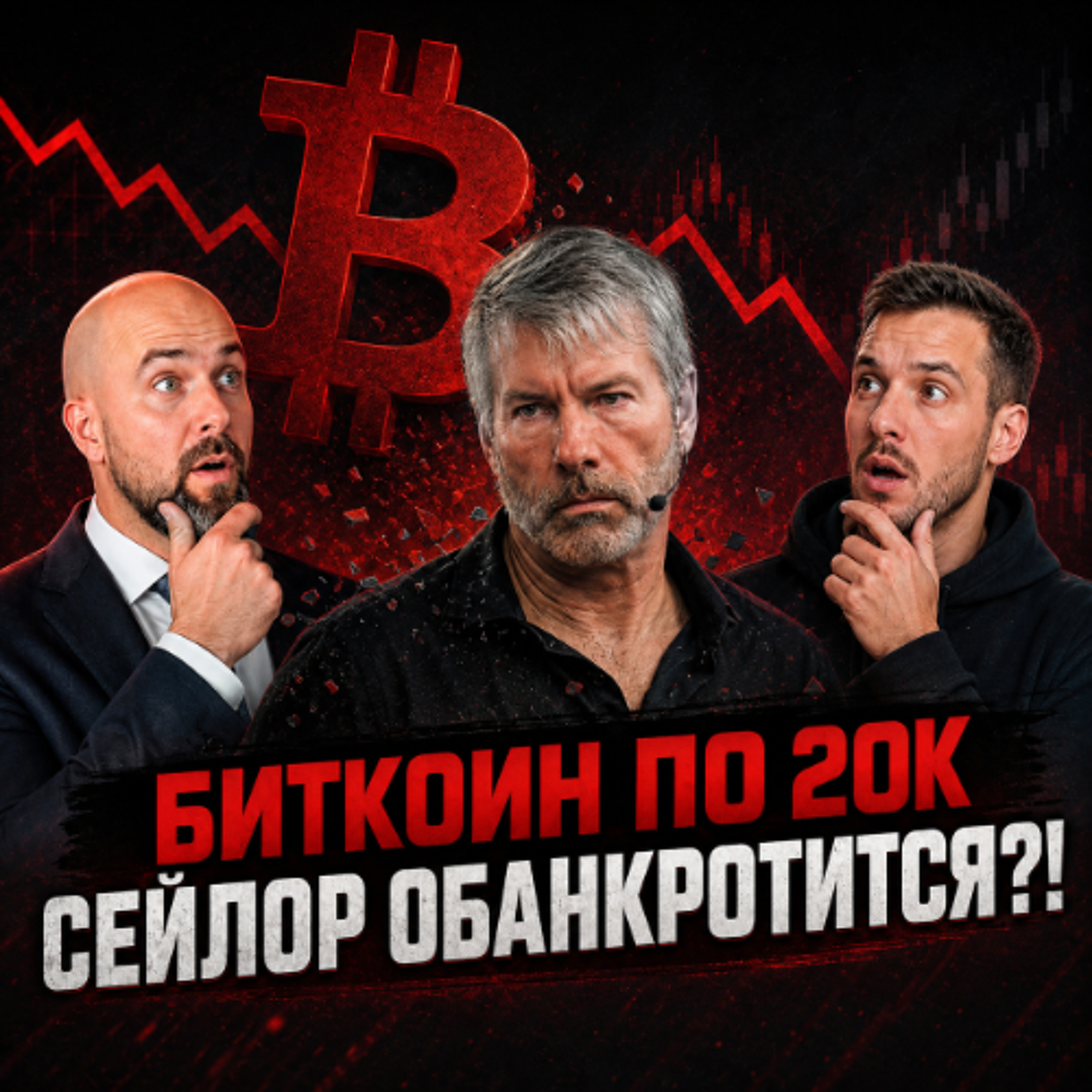 Крипто-шторм: Биткоин по 20к , СЕЙЛОР обанкротится?!