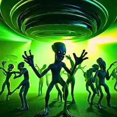 Alien Dance Party in a UFO 👽 👽