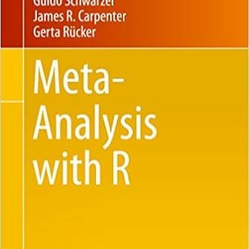 (Download❤️eBook)✔️ Meta-Analysis with R (Use R!) Online Book