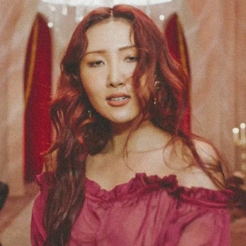 hwasa maria red dress MAMAMOO