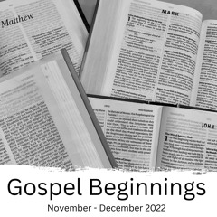 Gospel Beginnings: Luke 1:1-25
