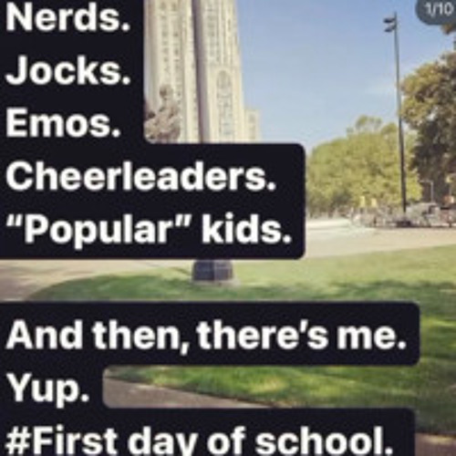 look at the sky (its a cool sunset rn)