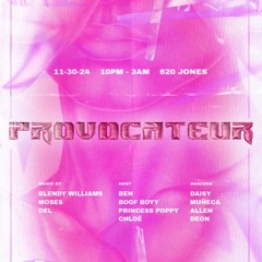 MOSES Live @ Provocateur, San Francisco 11.30.24