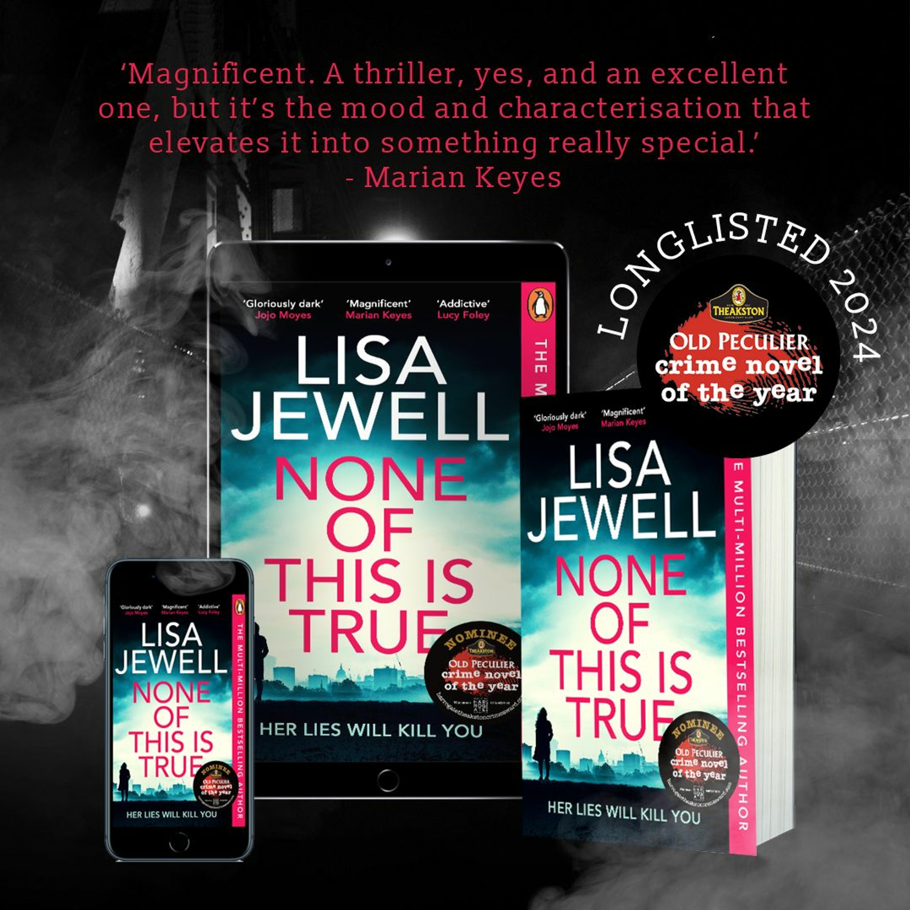 Lisa Jewell – Theakston Old Peculier Crime Novel Of The Year Award 2024 Longlist Interview episode artwork