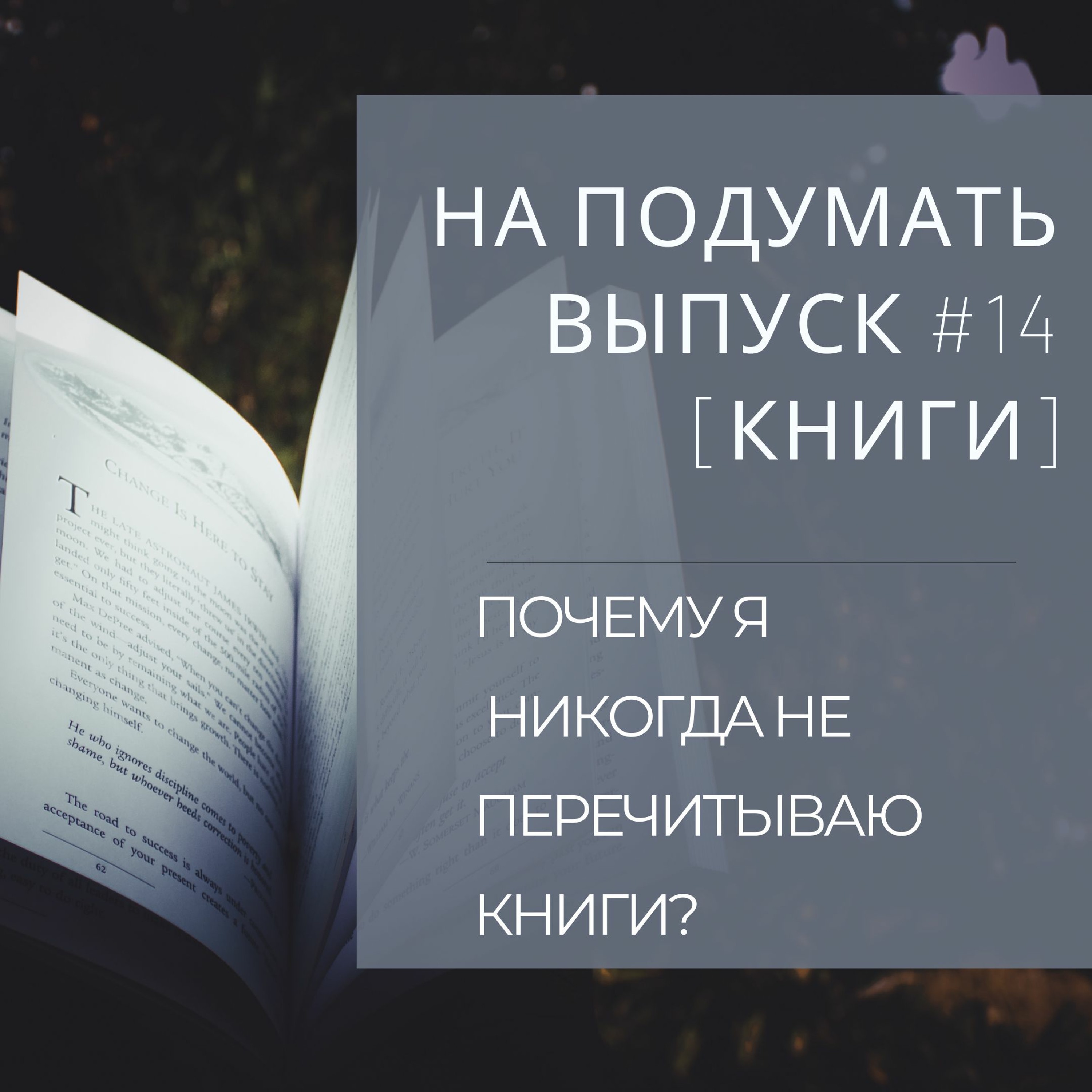 На подумать #14 [Книги]: Почему я никогда не перечитываю книги и не пересматриваю сериалы? episode artwork