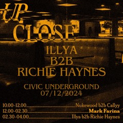 iLLya + Richie Haynes @ Mark Farina Up Close 071224