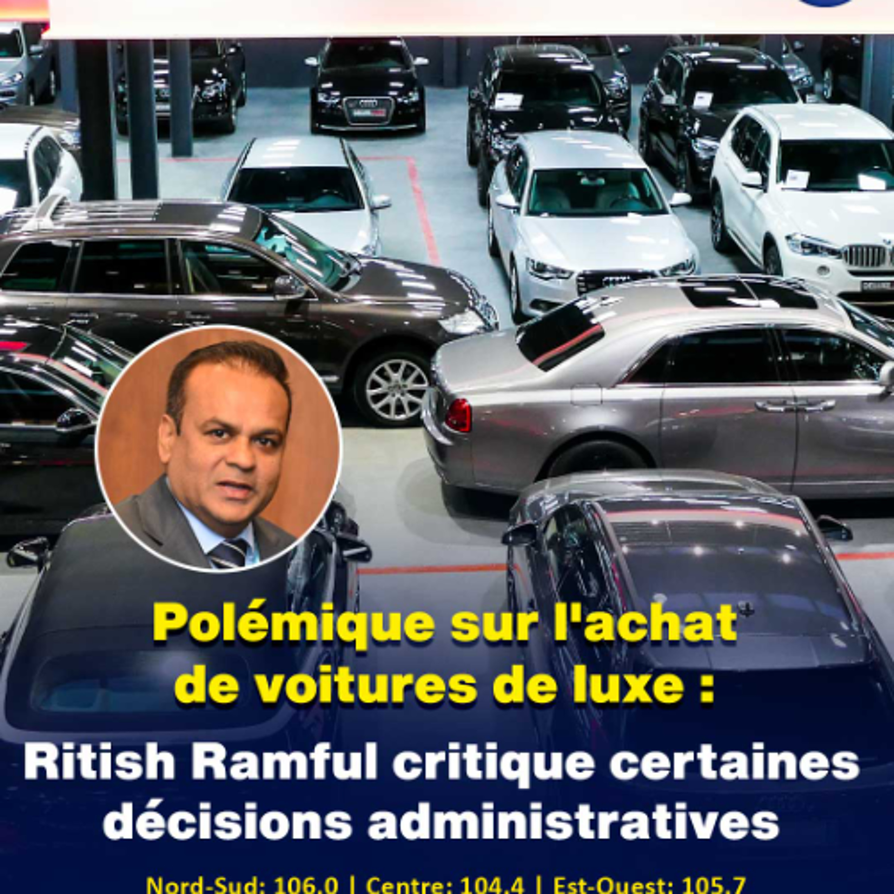 Polémique sur l'achat de voitures de luxe : Ritish Ramful critique certaines décisions administratives