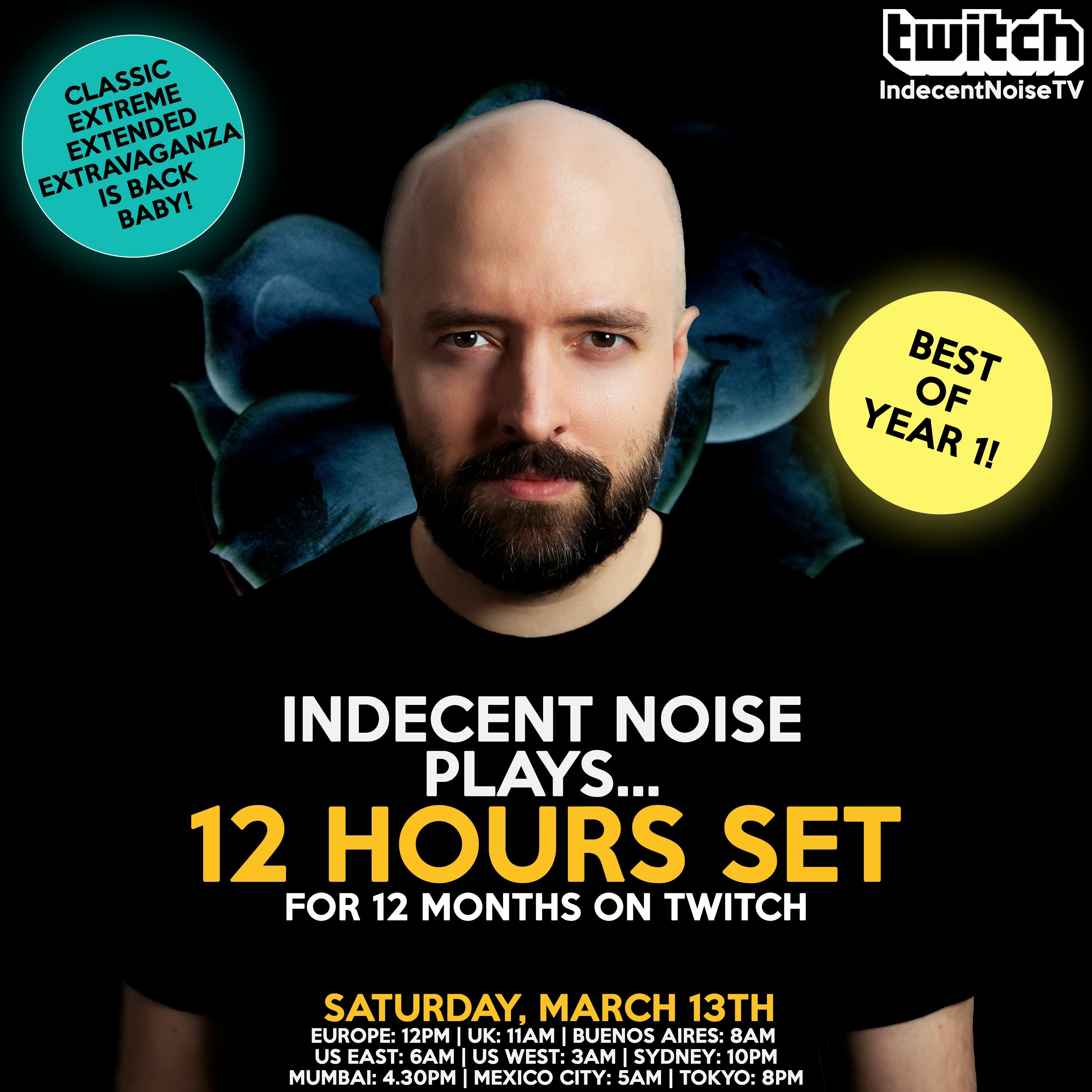 Indecent Noise - 1 Year On Twitch Anniversary Party (Part 2) - Main Trance Dish episode artwork