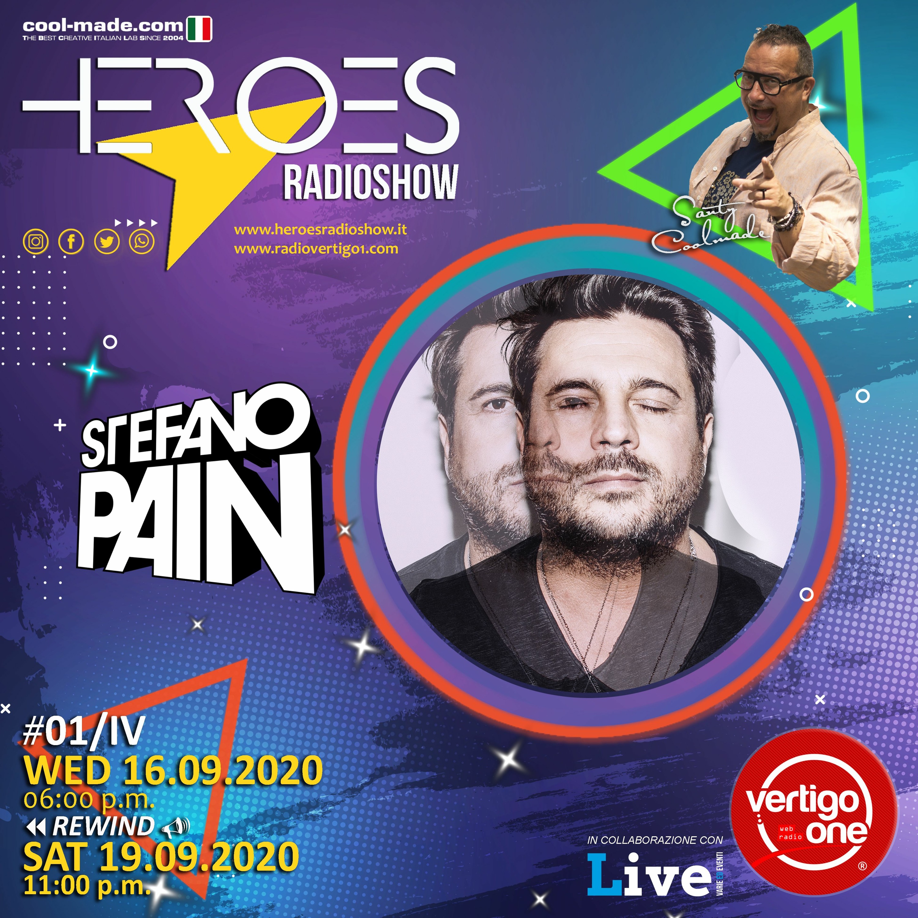 #01/2020-21> HEROES RadioShow - Special Guest STEFANO PAIN episode artwork