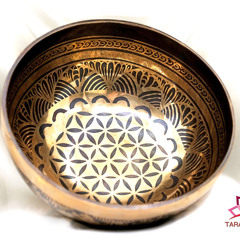 手打ちシンギングボウル 20cm ▲アウトレットFlower of Life 174Hz,285Hz,417Hz,528Hz SB241150-20F