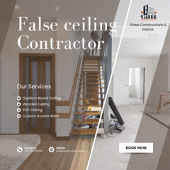 False Ceiling Contractor in Rohini  Shree Constructions & Interior