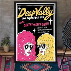 Deap Vally Mar 9 2024 Teragram Ballroom In Los Angeles CA Poster