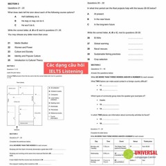 Tổng hợp đề thi IELTS Listening mới nhất 2022