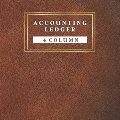 [PDF]⚡   EBOOK ⭐ Accounting Ledger book - 4 Column: Simple Leather Cov
