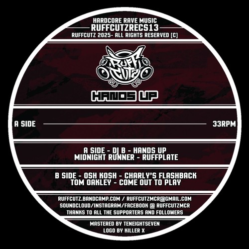 Ruff Cutz - The Hands Up EP - Ft. DJ B, Midnight Runner, Osh Kosh & Tom Oakley