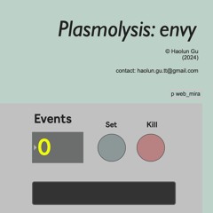 Plasmolysis: envy (2024) for cello, pianist, disklavier and electronics