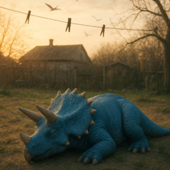 Dinosaur in the yard