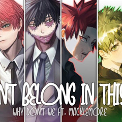 nightcore i don't belong in this club [switching vocals]