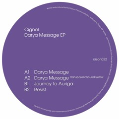 Cignol-Darya Message [PREVIEWS]