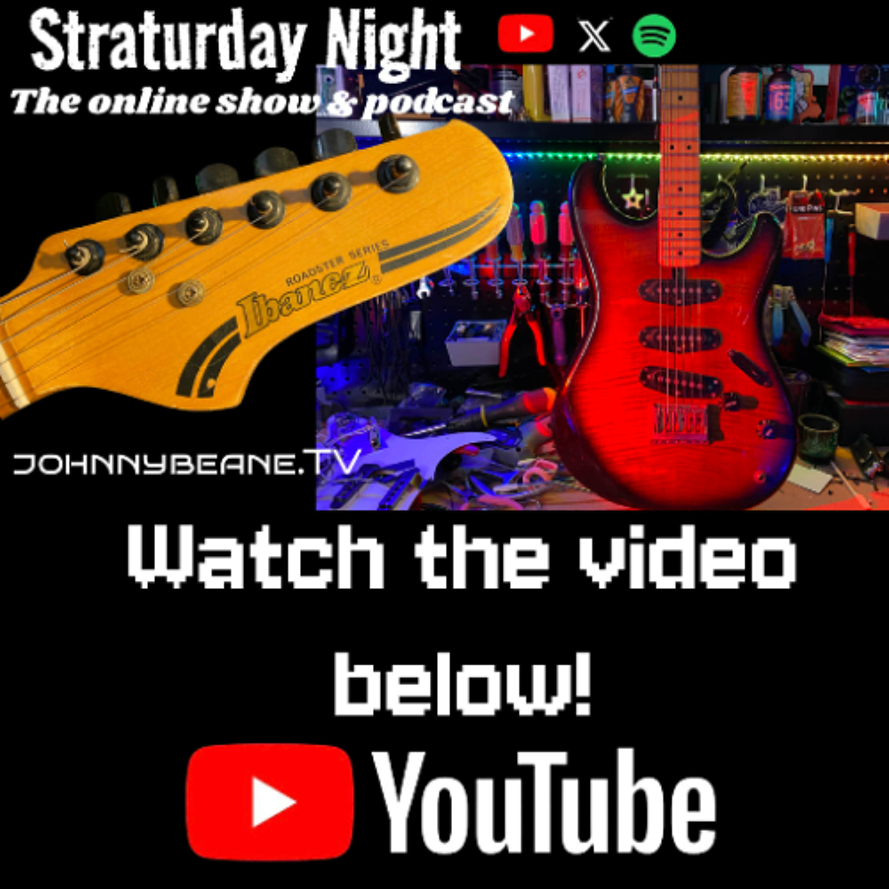 🔥🎸 STRATURDAY NIGHT: Vintage Ibanez Roadster RS100 Fix & Tone Showcase  #GuitarLiveStream 11/29/25 episode artwork