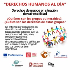 Programa 11 DERECHOS HUMANOS AL DIA Derechos De Grupos Vulnerables (LGTBIQ)