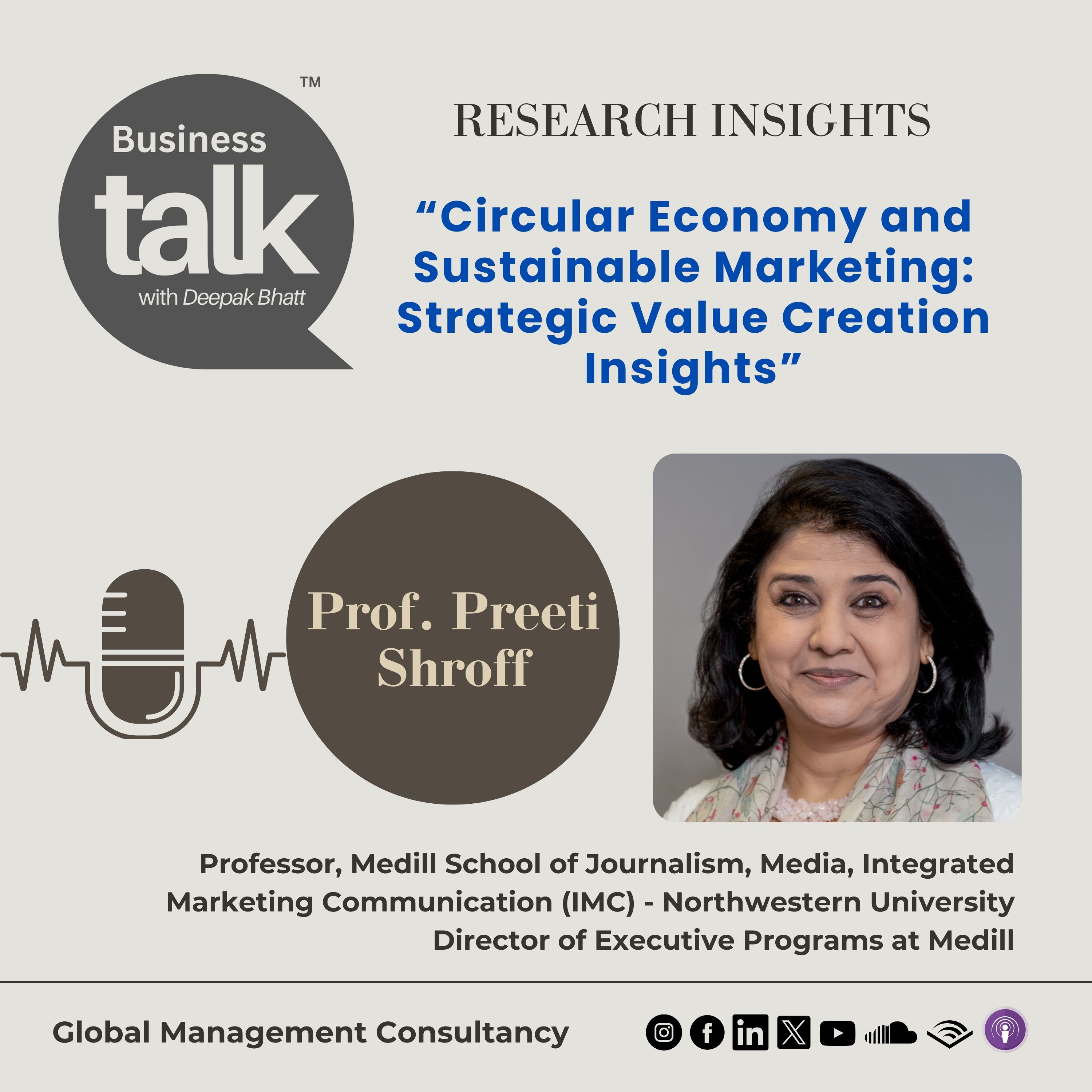 Prof. Preeti Shroff on 'Circular Economy & Sustainable Marketing: Strategic Value Creation Insights' episode artwork
