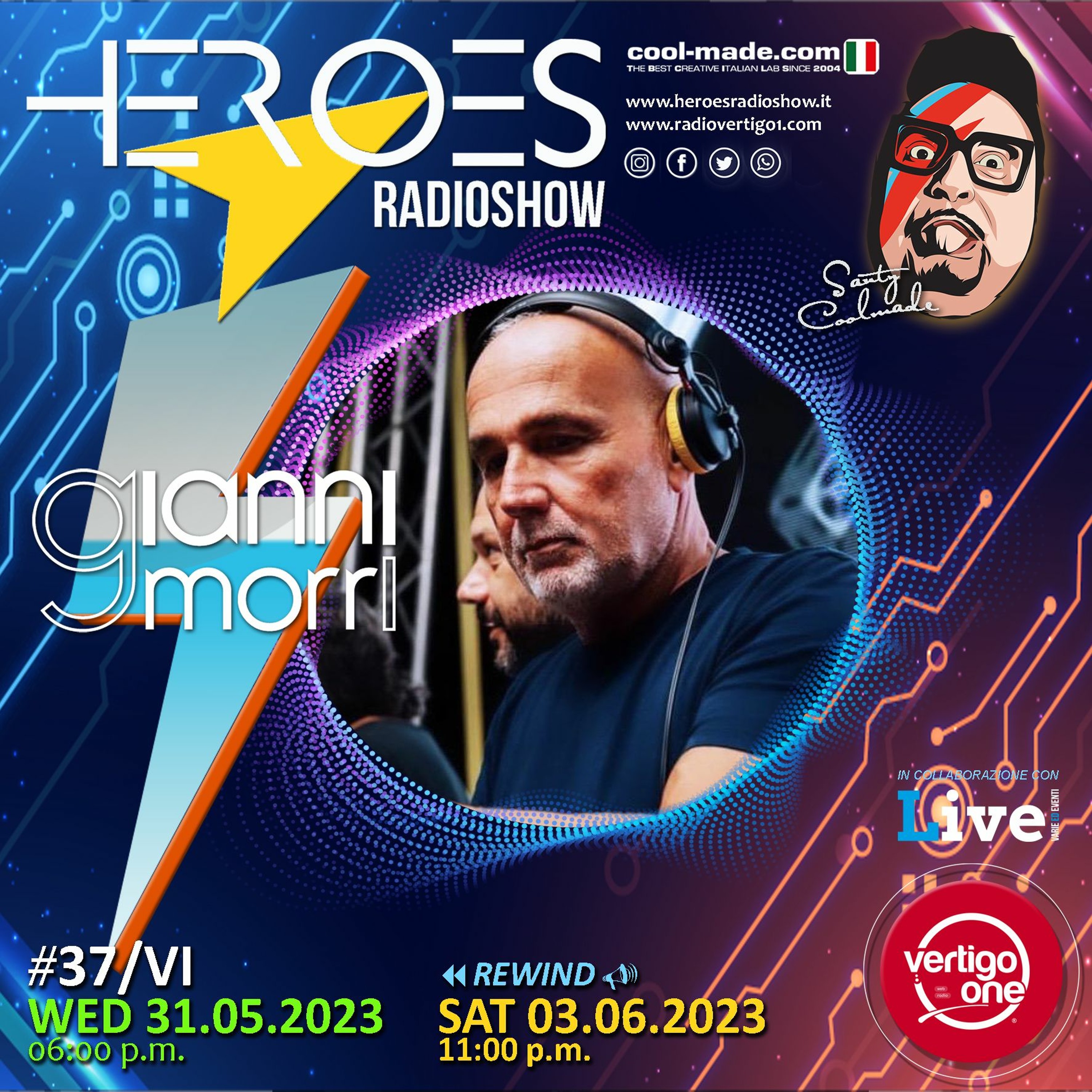 37/2022-23> HEROES RadioShow - Special Guest GIANNI MORRI episode artwork