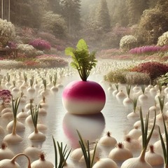reborn a radish, baptised an onion