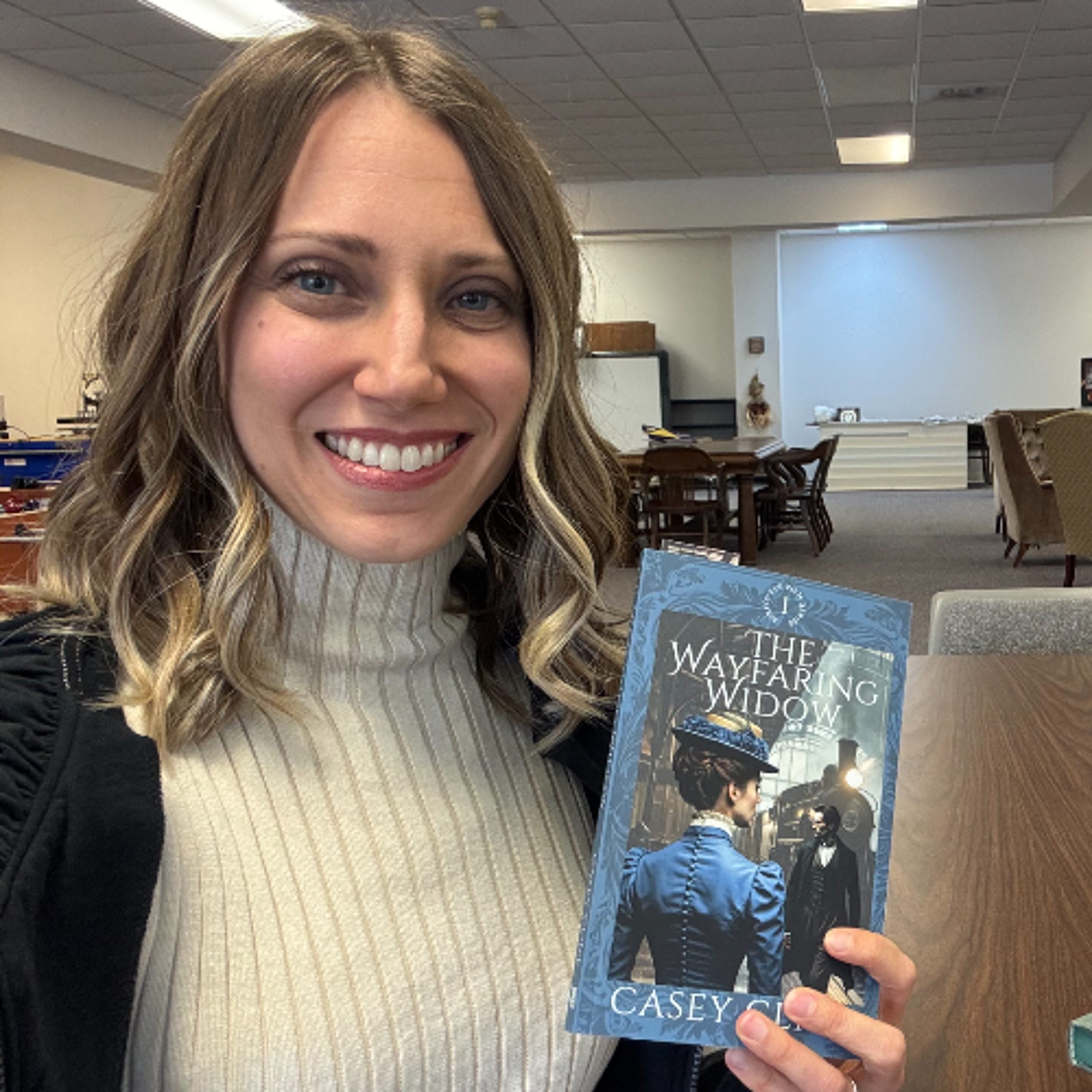 New author publishes historical romance novel episode artwork
