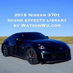 Nissan 370z sports car sound effects library
