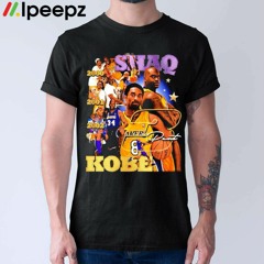 Kobe Bryant Los Angeles Lakers Baseball Team Shaq Shirt