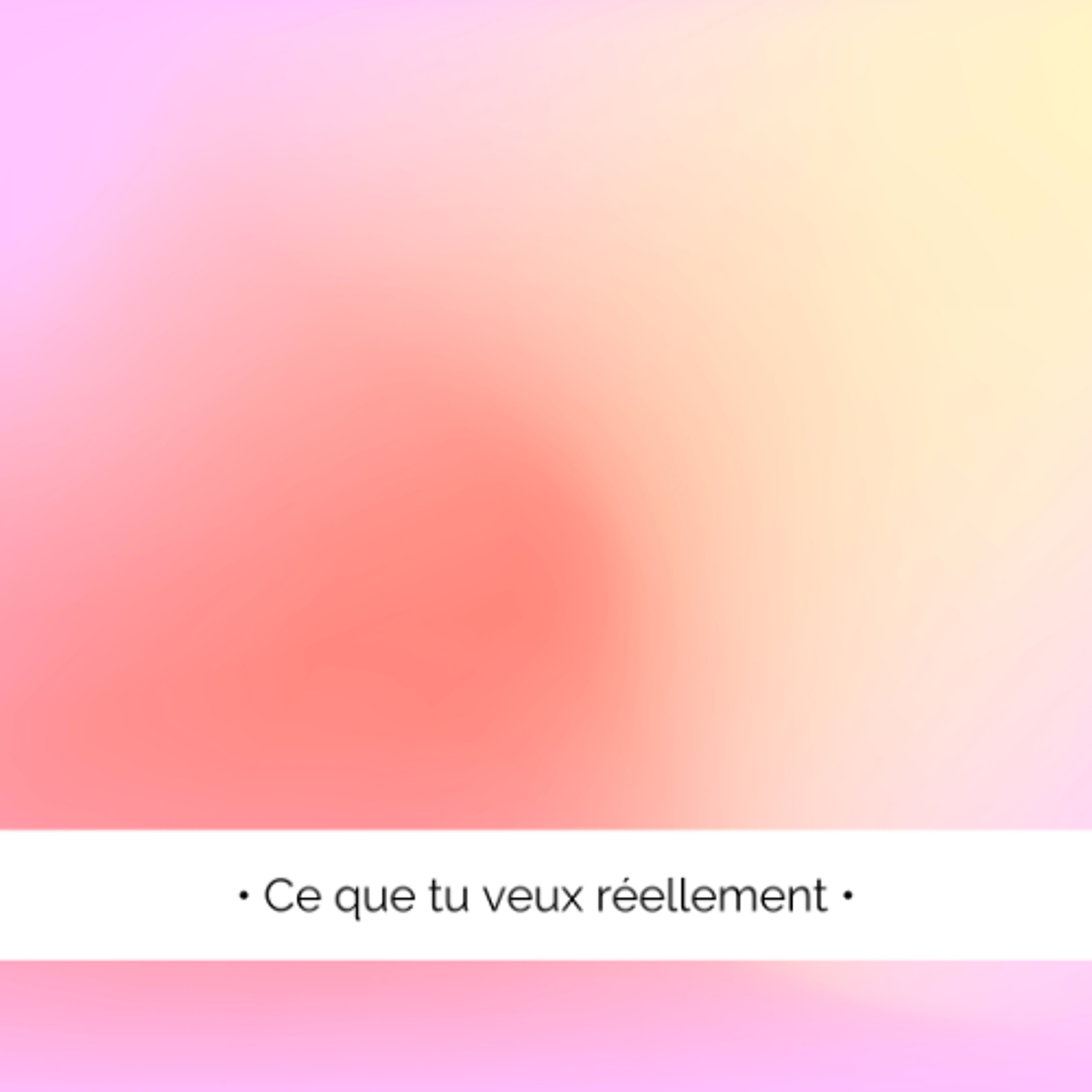 ✨ Ce que l'on veut, ou ce que l'on croit vouloir...