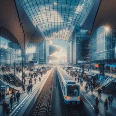 By Train to Sloterdijk Station