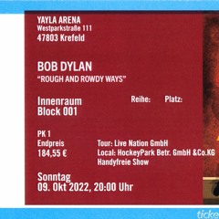 Bob Dylan - Krefeld 09 - 10 - 2022